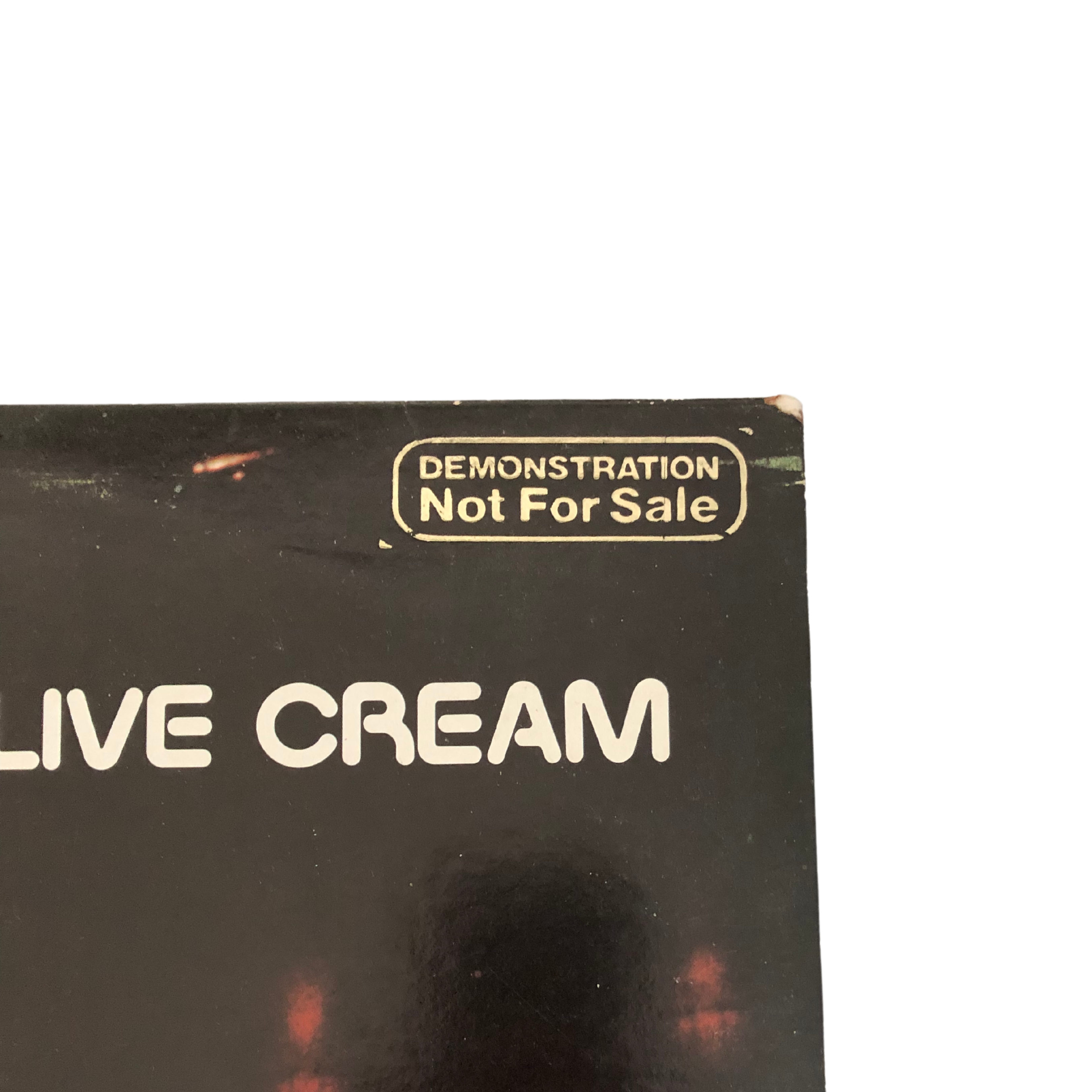 Live Cream Rare 'Not for Sale Promotional Copy' RSO 1977 - Vinyl LP - Used (Collectible)