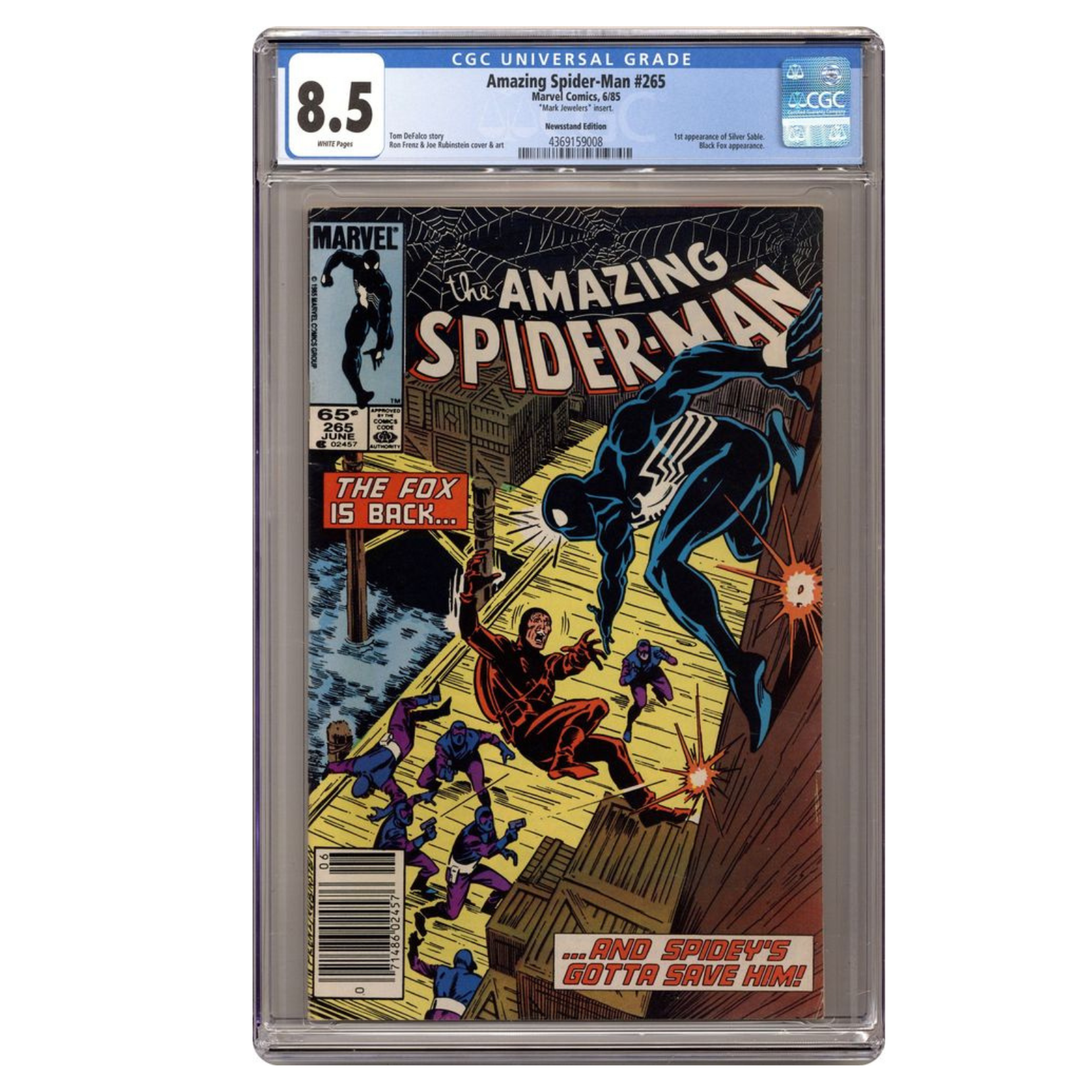 Amazing Spider-Man (1st Series) Mark Jewelers 265MJ CGC 8.5